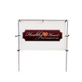 8'W x 5'H In-Ground Single Banner Frame Kit